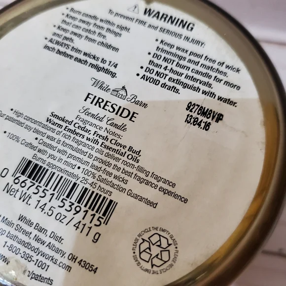 FIRESIDE 3-WICK CANDLE - Picture 3 of 3